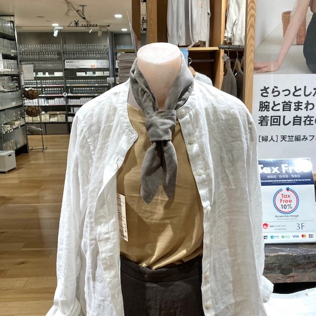 ルミネ池袋】 夏に大活躍！ポケット付きスカーフのご紹介｜ 無印良品